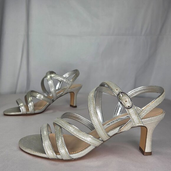 NWOT Nina Genaya Womens Strappy Evening Sandals - Picture 1 of 8